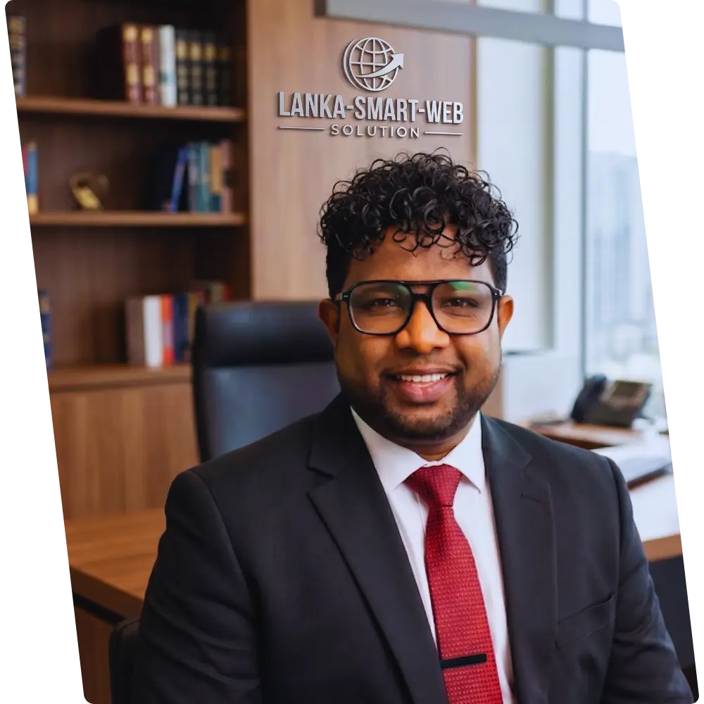 Photo of Lankasmartweb CEO Pathum Ferdinando.
